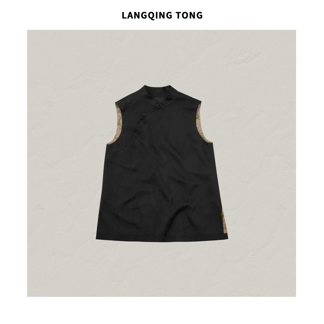 浪清/女装推荐 玛莉娅时尚中式马甲43672#