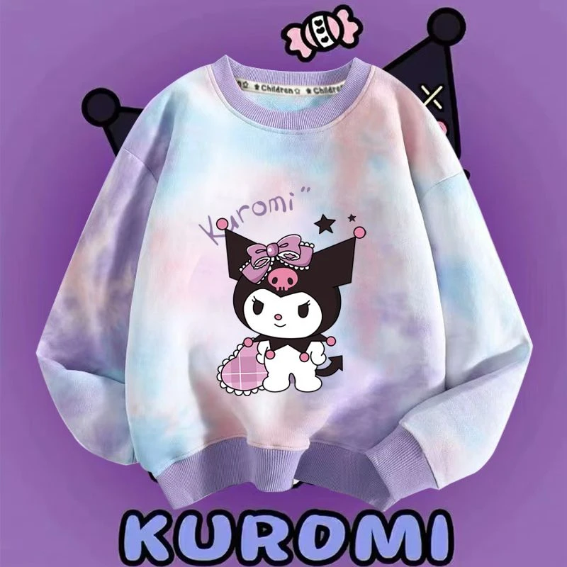 冬季新款库洛米衣服洋气儿童加绒卫衣冬款加厚保暖女童打底衫上衣