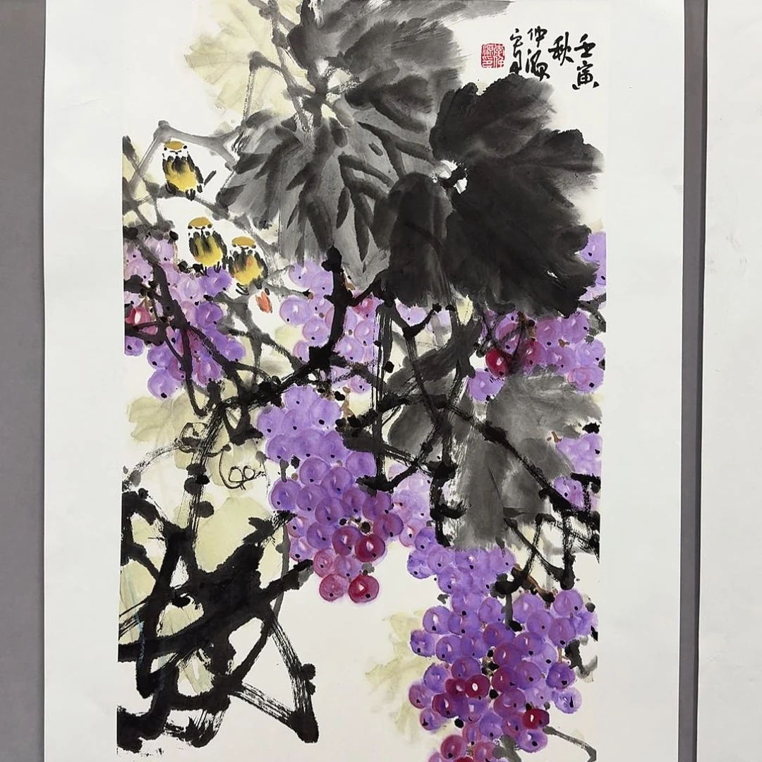 国画亲笔手绘放心去藏