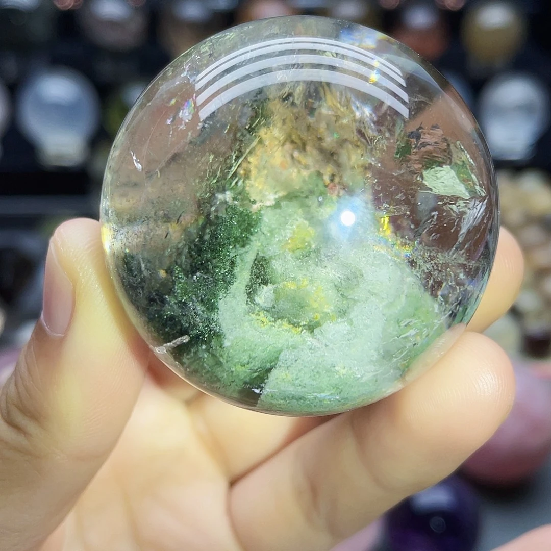 未镶嵌珠宝半成品水晶天然幽灵47.5mm