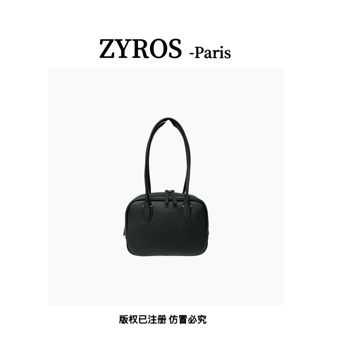 ZYROS/秋冬新款黑色轻奢经典时尚百搭手拎斜挎休闲通勤包女Z292