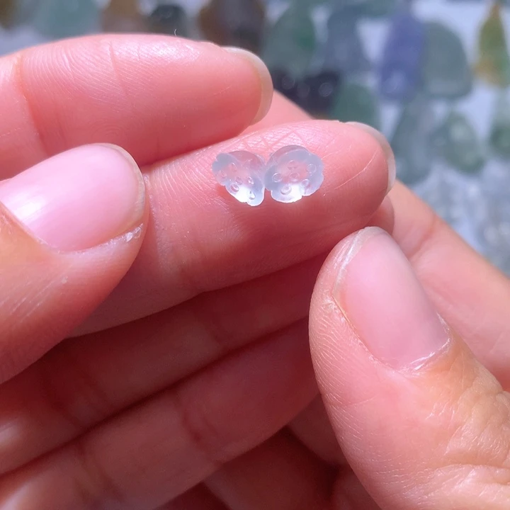 定制翡翠未镶嵌莎**汀高冰莲蓬