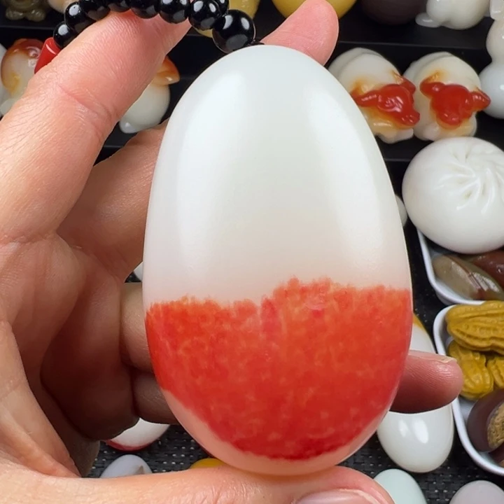 新疆戈壁五彩石金丝