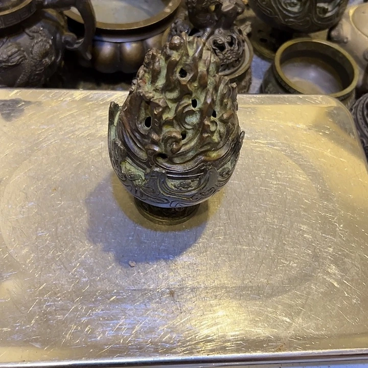 p***o黄铜摆件，文房工艺品摆件