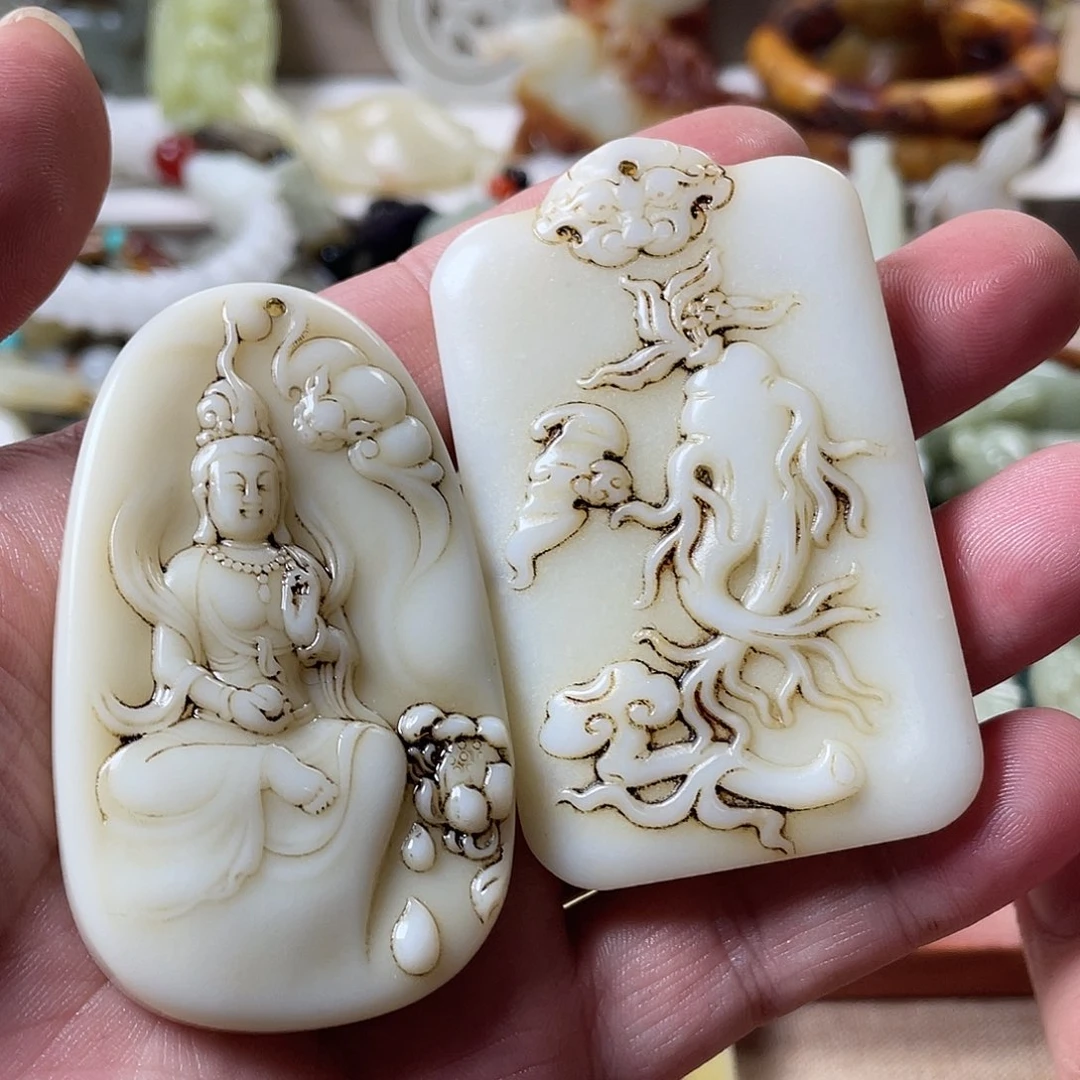 无***宇和田玉未镶嵌颈饰