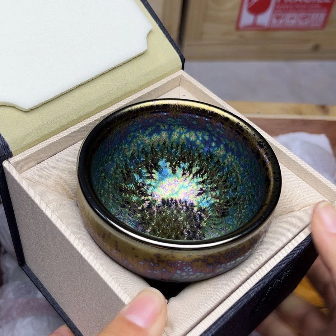 茶盏建盏主人杯酒红色