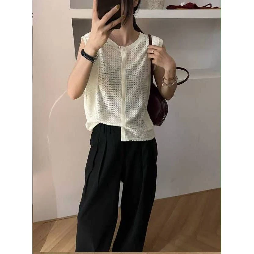 洋气镂空马甲背心ZBS33067