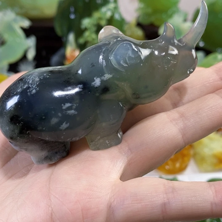 未镶嵌岫玉手把件