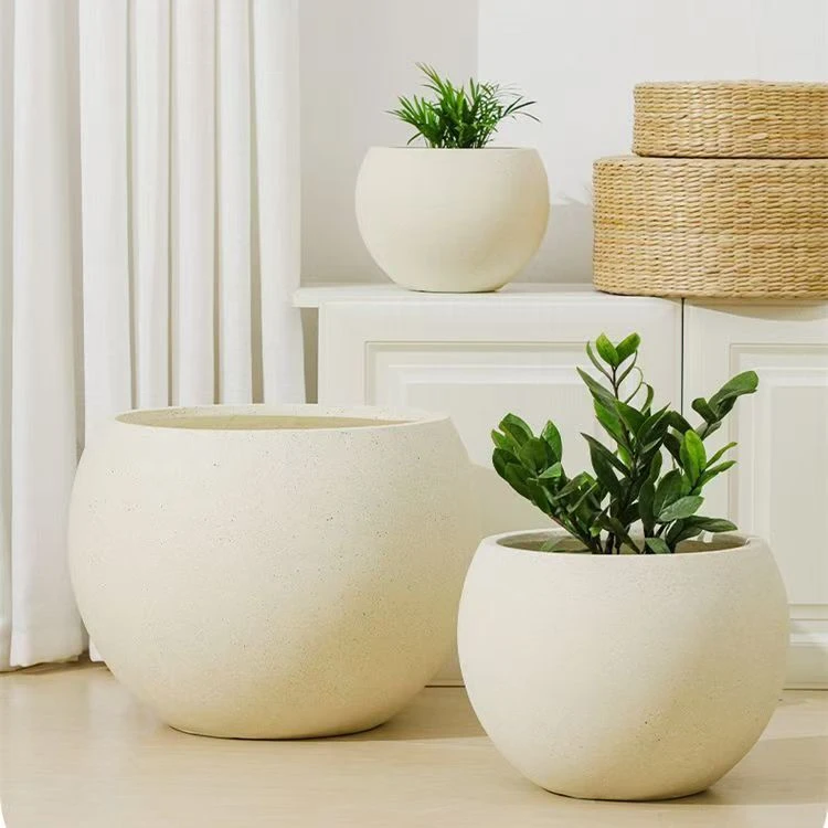 【一物一拍】复古家用仿石花盆大号室内落地多肉兰花绿植盆栽招财