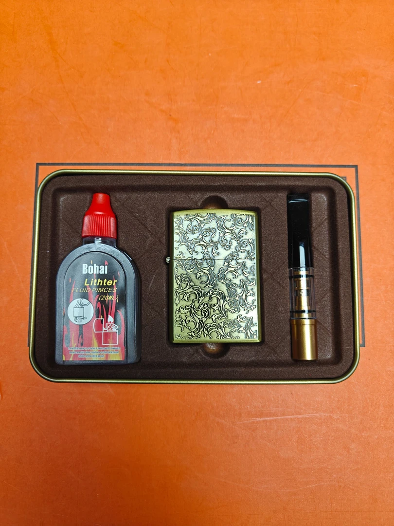 唐草套装  煤油打火机便携设计创意个性的防风