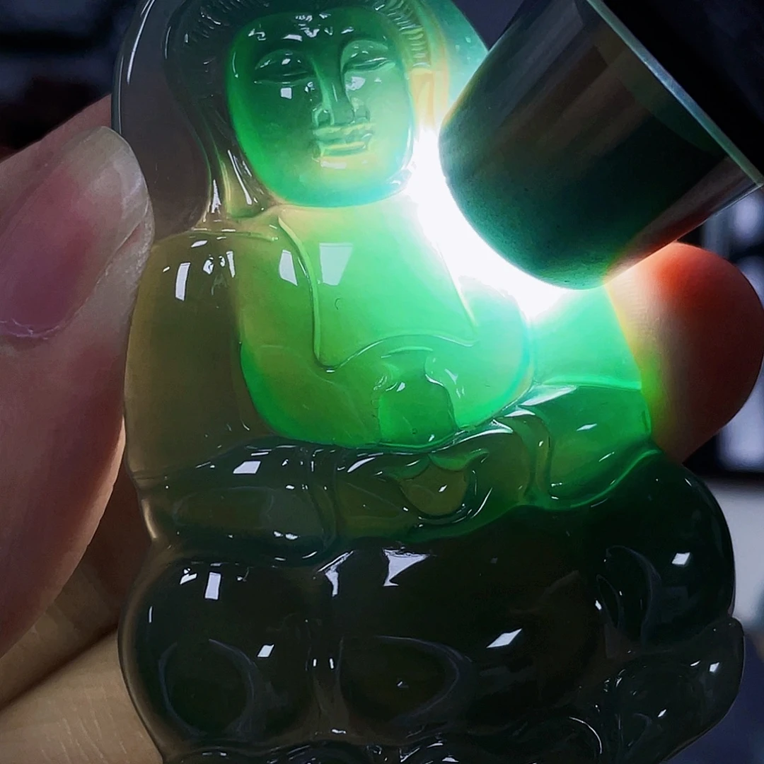 翡翠未镶嵌吊坠(不含链)