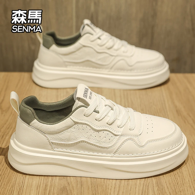 森马新款2025冬季鞋男款低帮青春网红小白鞋韩版潮鞋男式休闲鞋子