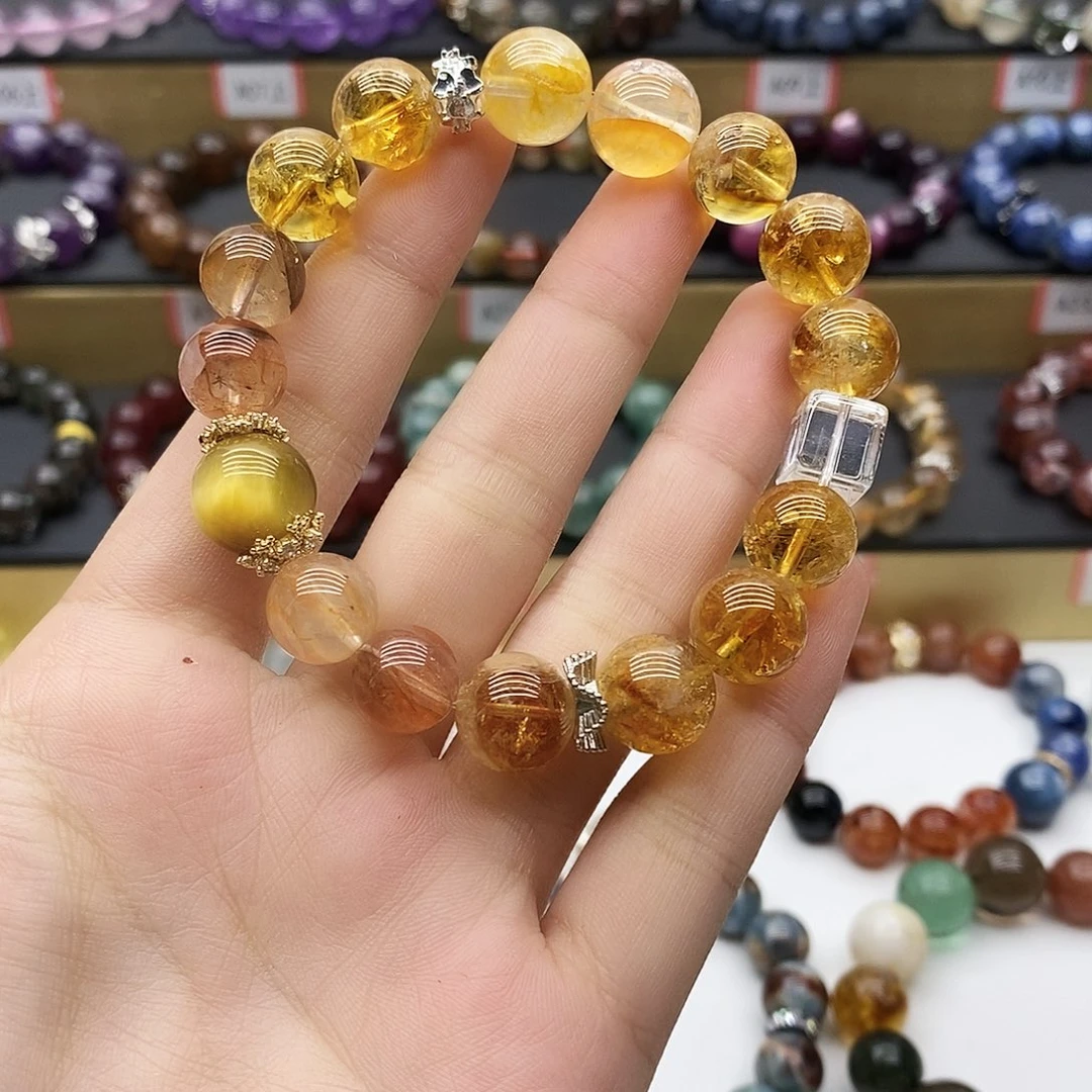 水晶手链未镶嵌黄
