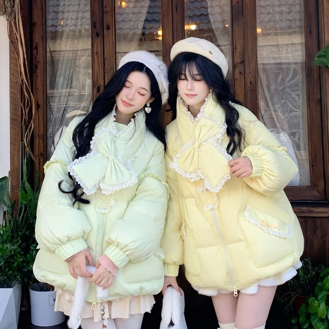 Blovelan冬川十里 甜美多巴胺90绒羽绒服（送围巾）