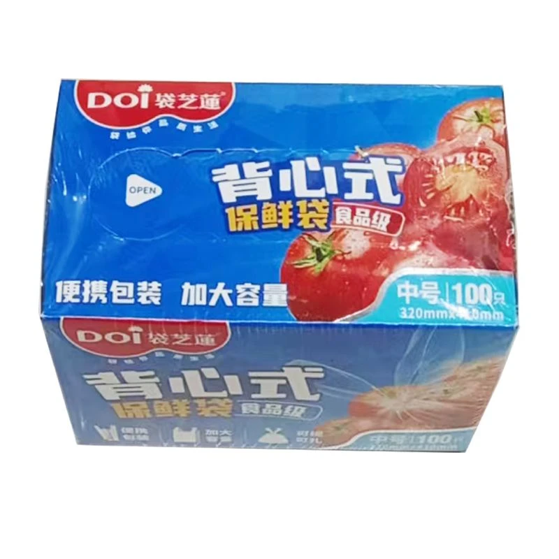 袋芝莲连卷式-背心式保鲜袋-中号/个