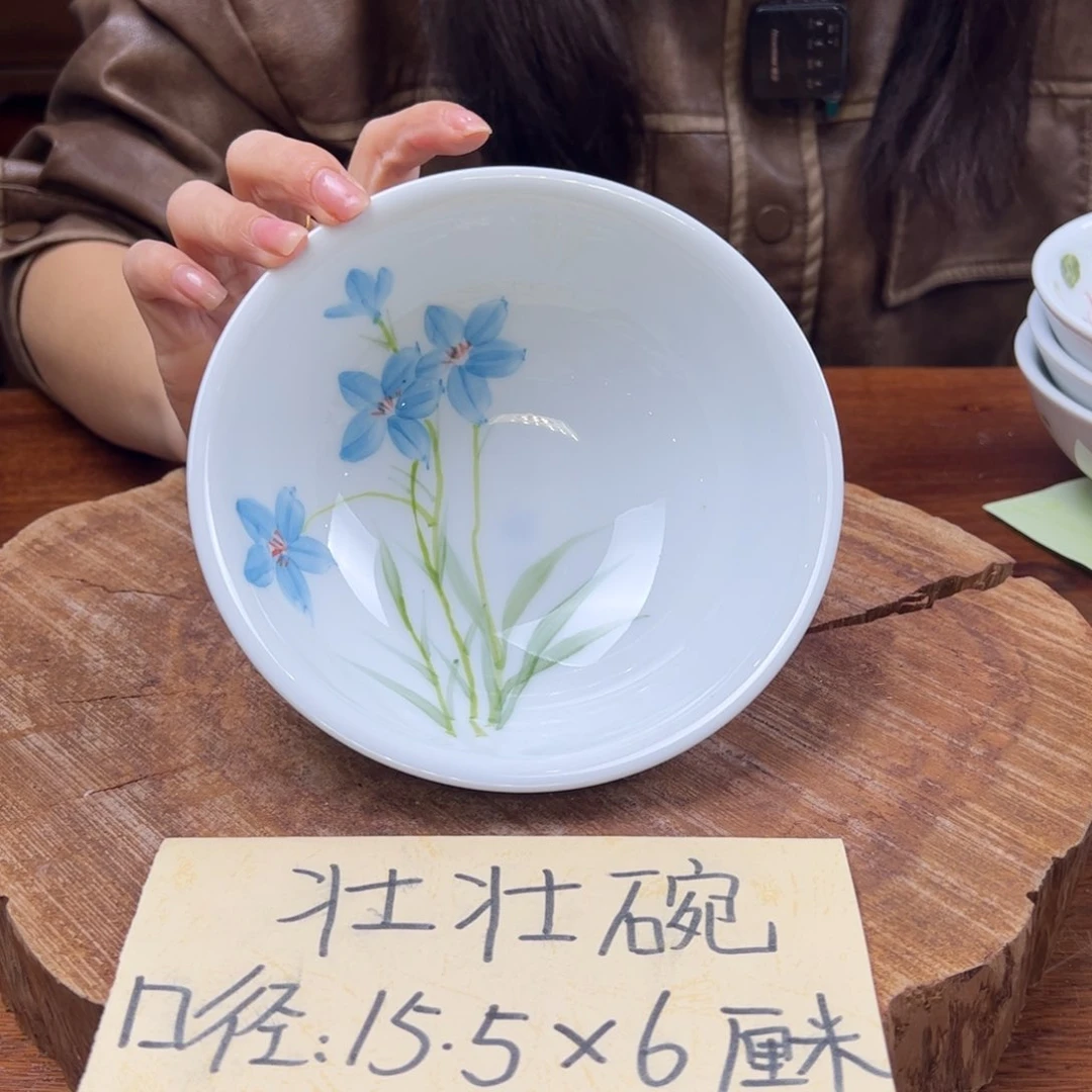 瓷片景德镇陶瓷手工手绘制作