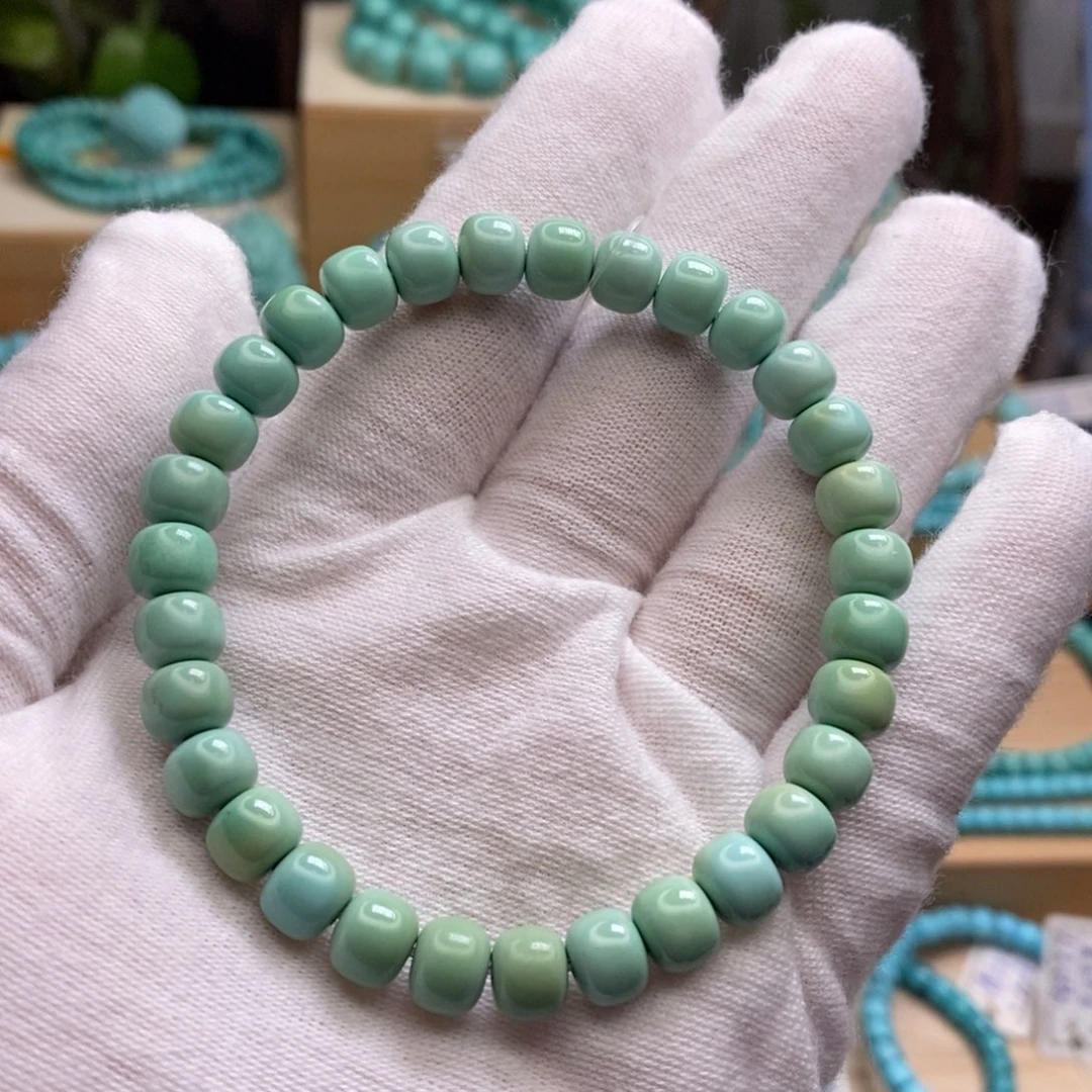 绿松石未镶嵌原矿高瓷无油无科技