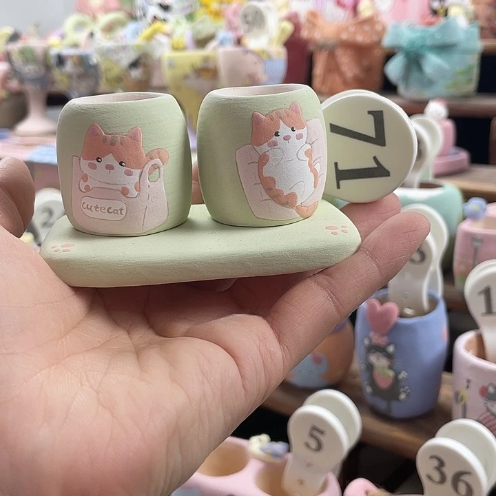 71……手工手绘花盆