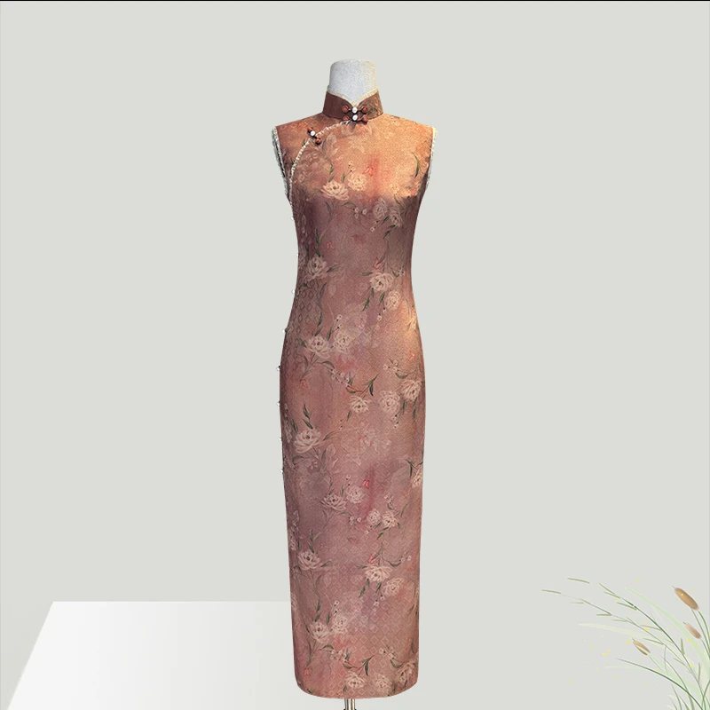 718店庆福利｜如梦令无袖有省修身花边领复古古法旗袍日常国风气质