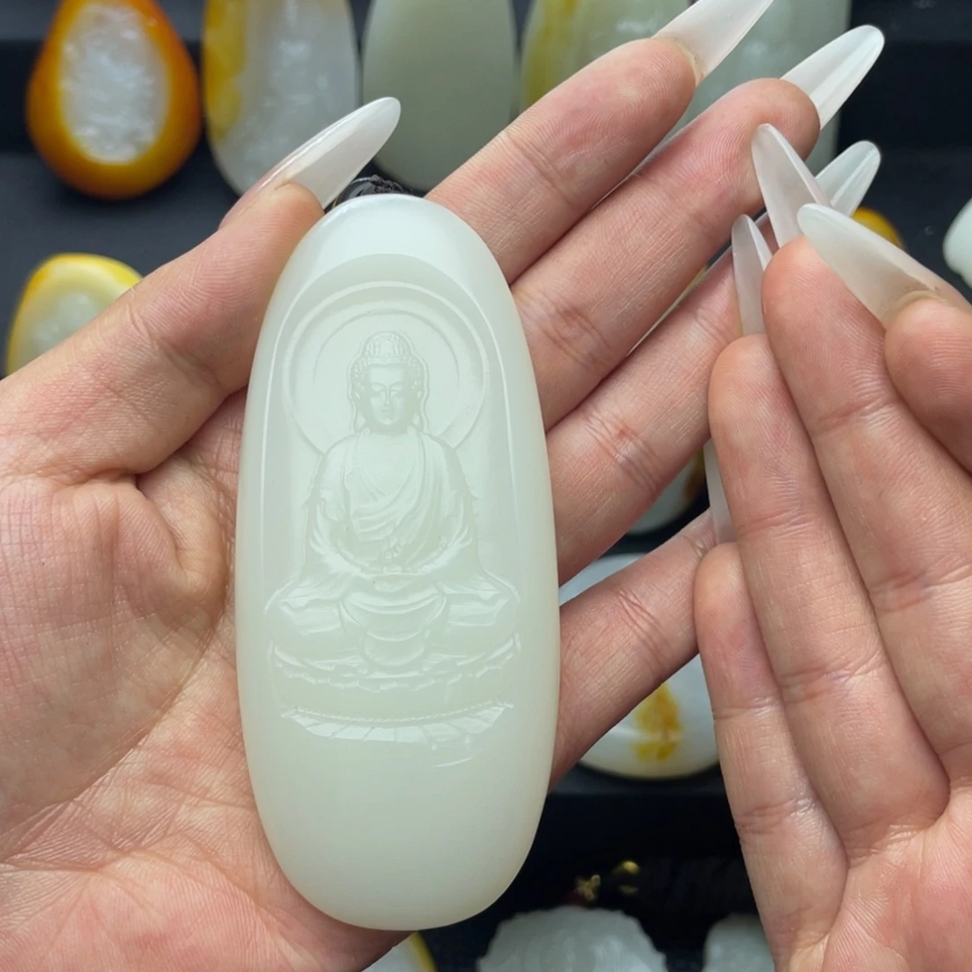 G***l和田玉未镶嵌挂件