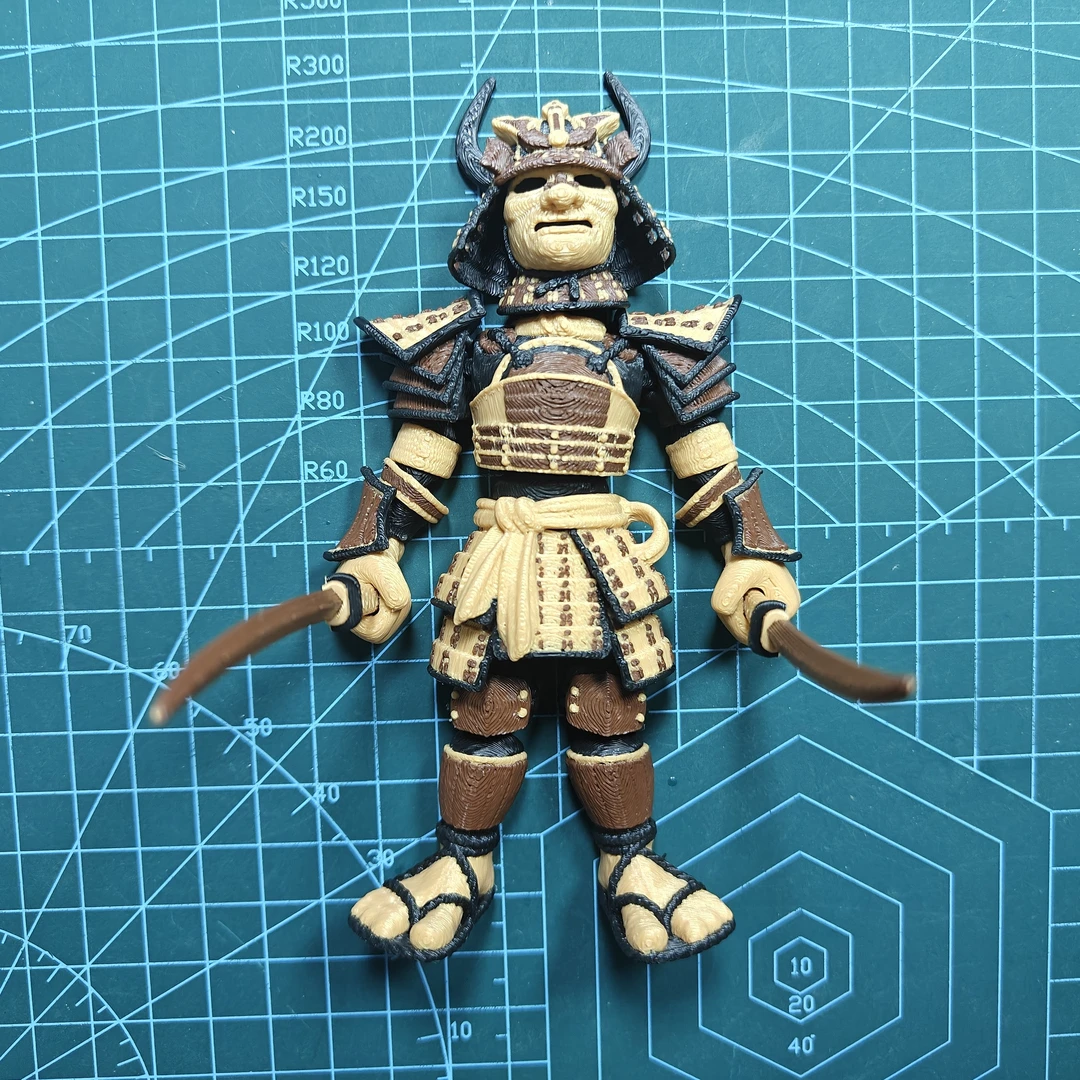 3D打印治愈系模型摆件鬼武士小众关节可活动潮流网红摆摊整蛊礼物