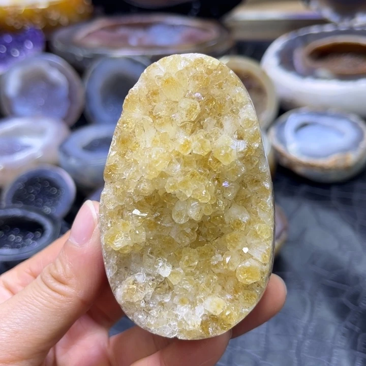 未镶嵌水晶珠宝半成品黄金蛋