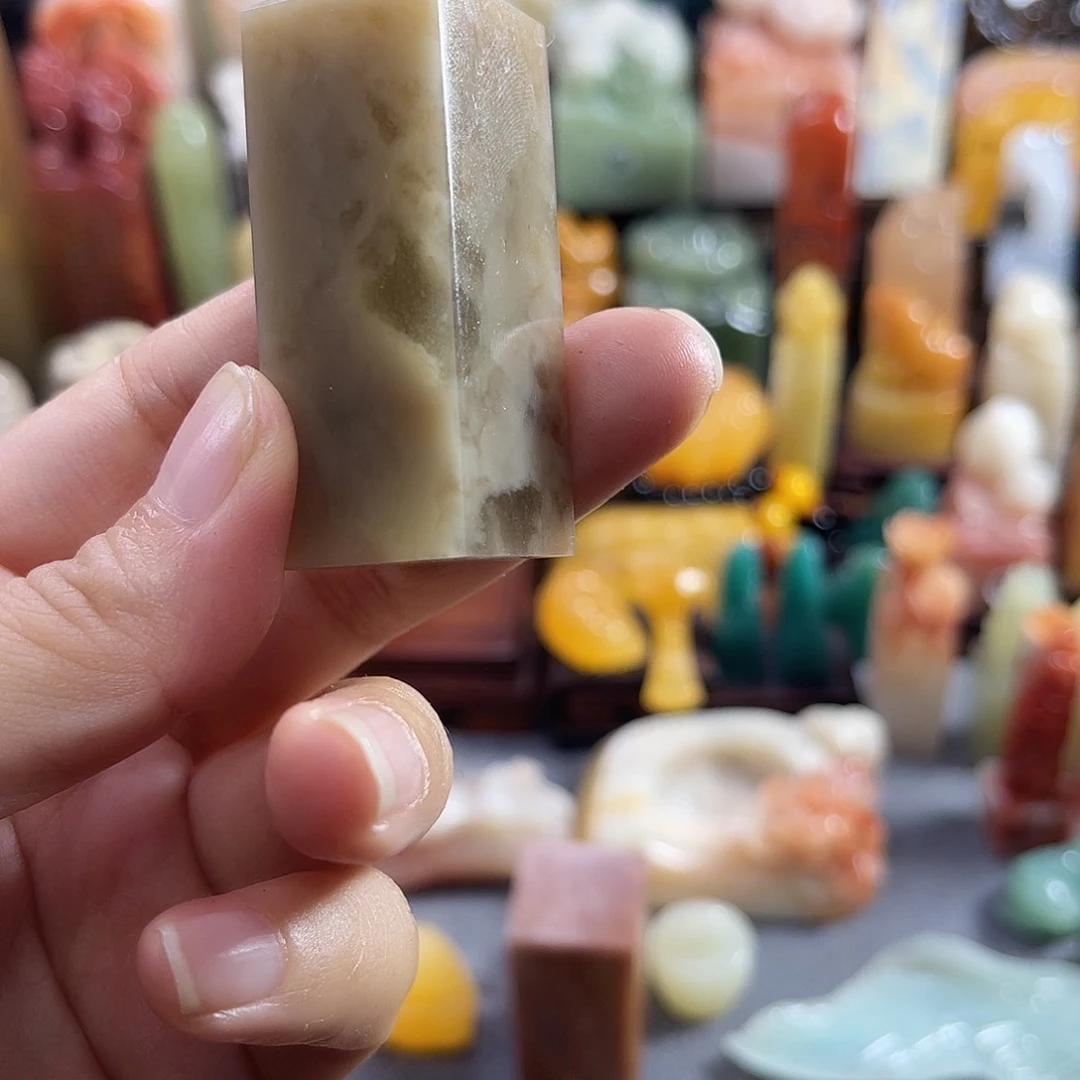 寿山石印石朊*✌6384包邮包刻
