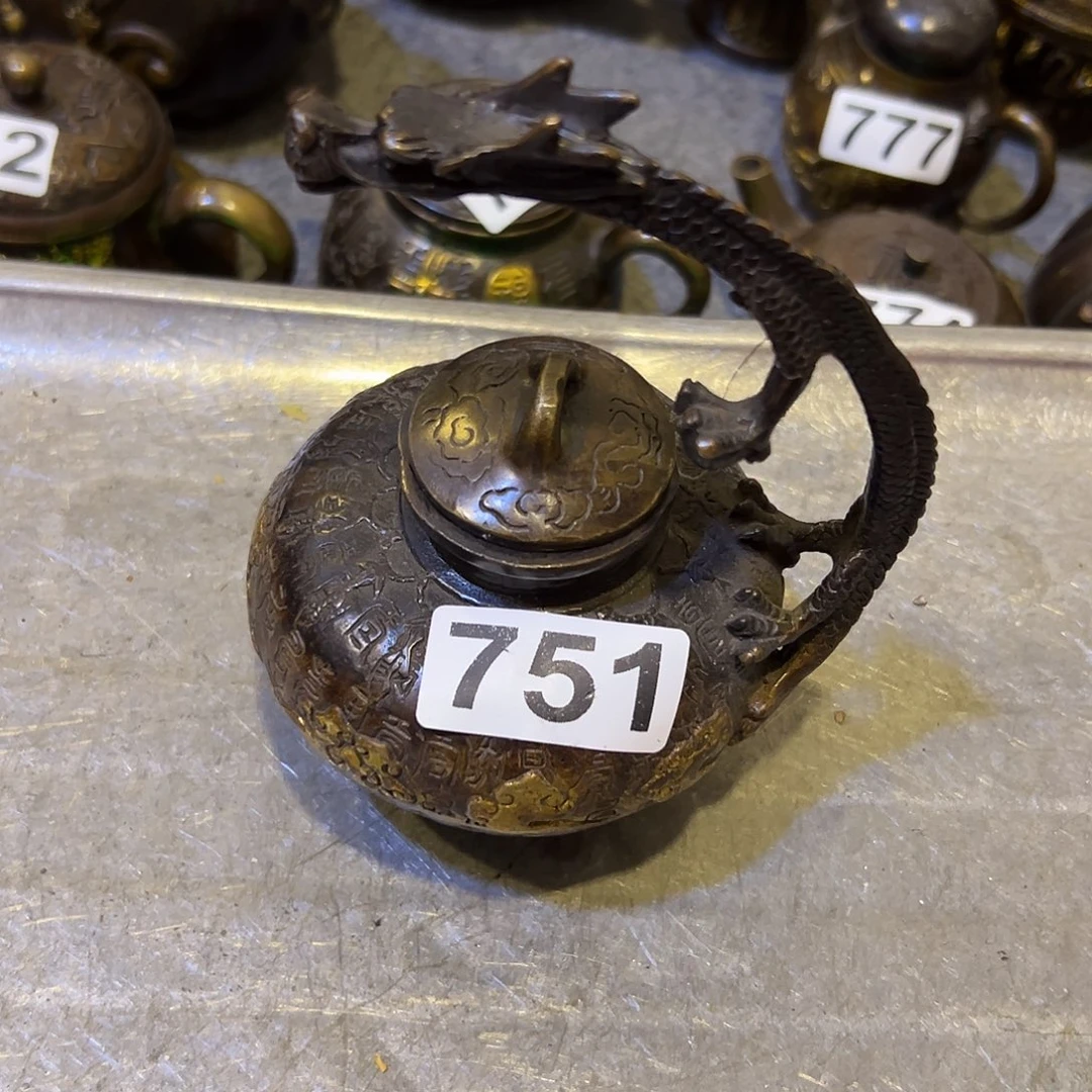 黄铜摆件，文房摆件