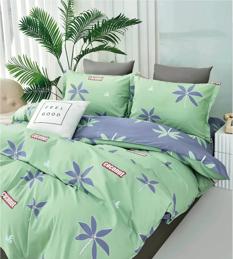 2m双人被套】亲肤精梳斜纹印花棉单人被套小粉清新100%棉被罩