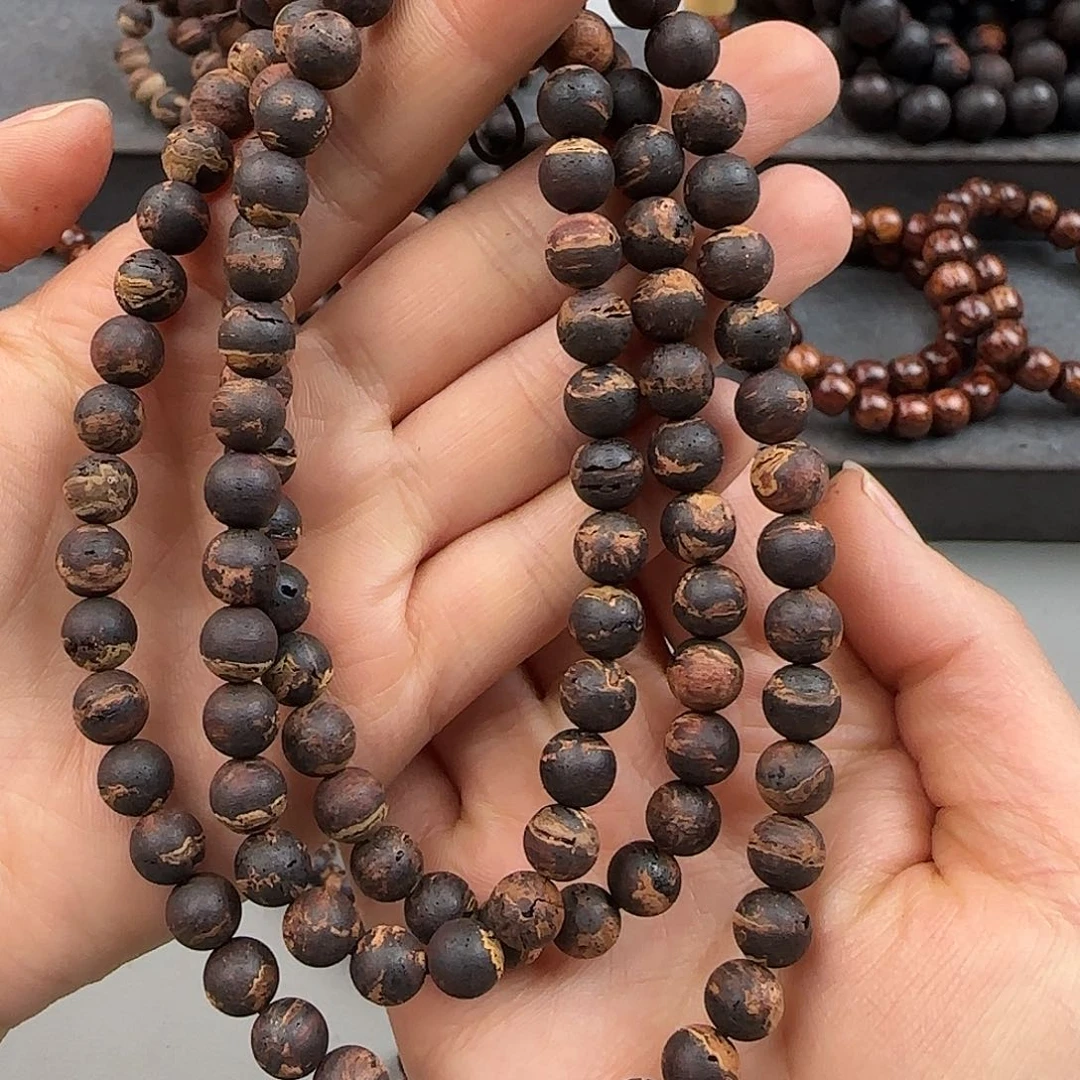 降真香手串/手链0.8×108黄金甲爆甲无胶