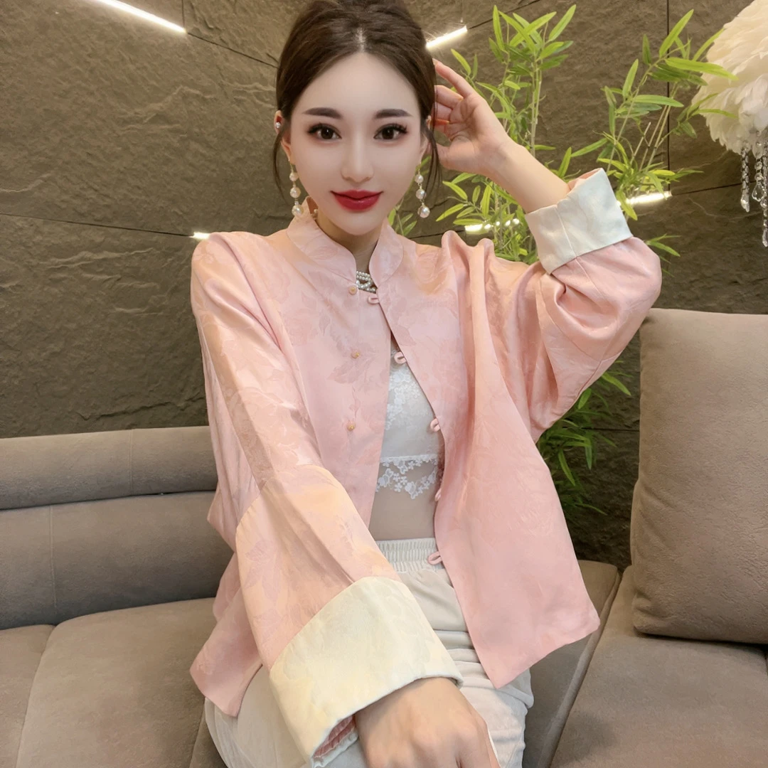 深圳南油乐总-2562-3款-春季新款时尚洋气国风提花外套