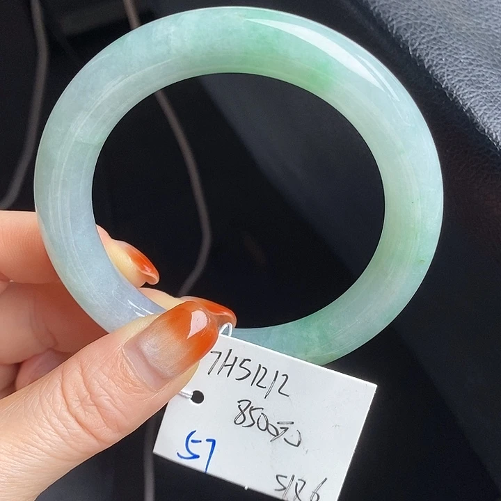 未镶嵌手镯翡翠57圆条79