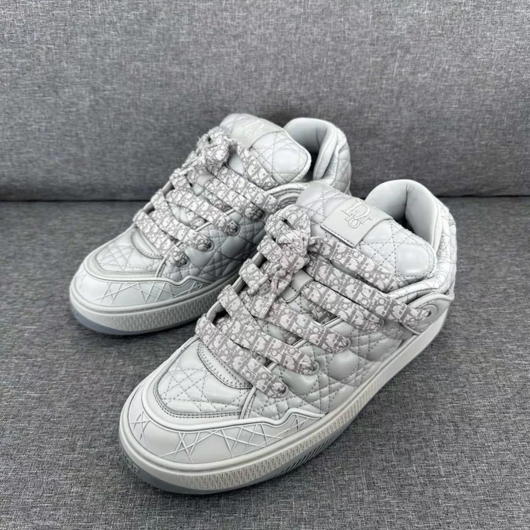 99新 DIOR/迪奥 43码 走秀款B9S 灰色 低帮板鞋