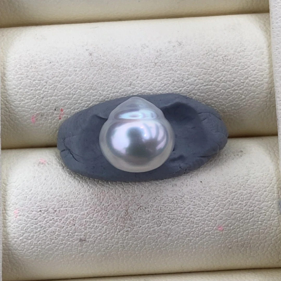 未镶嵌海水珍珠澳白裸珠宝石光极光10-11mm