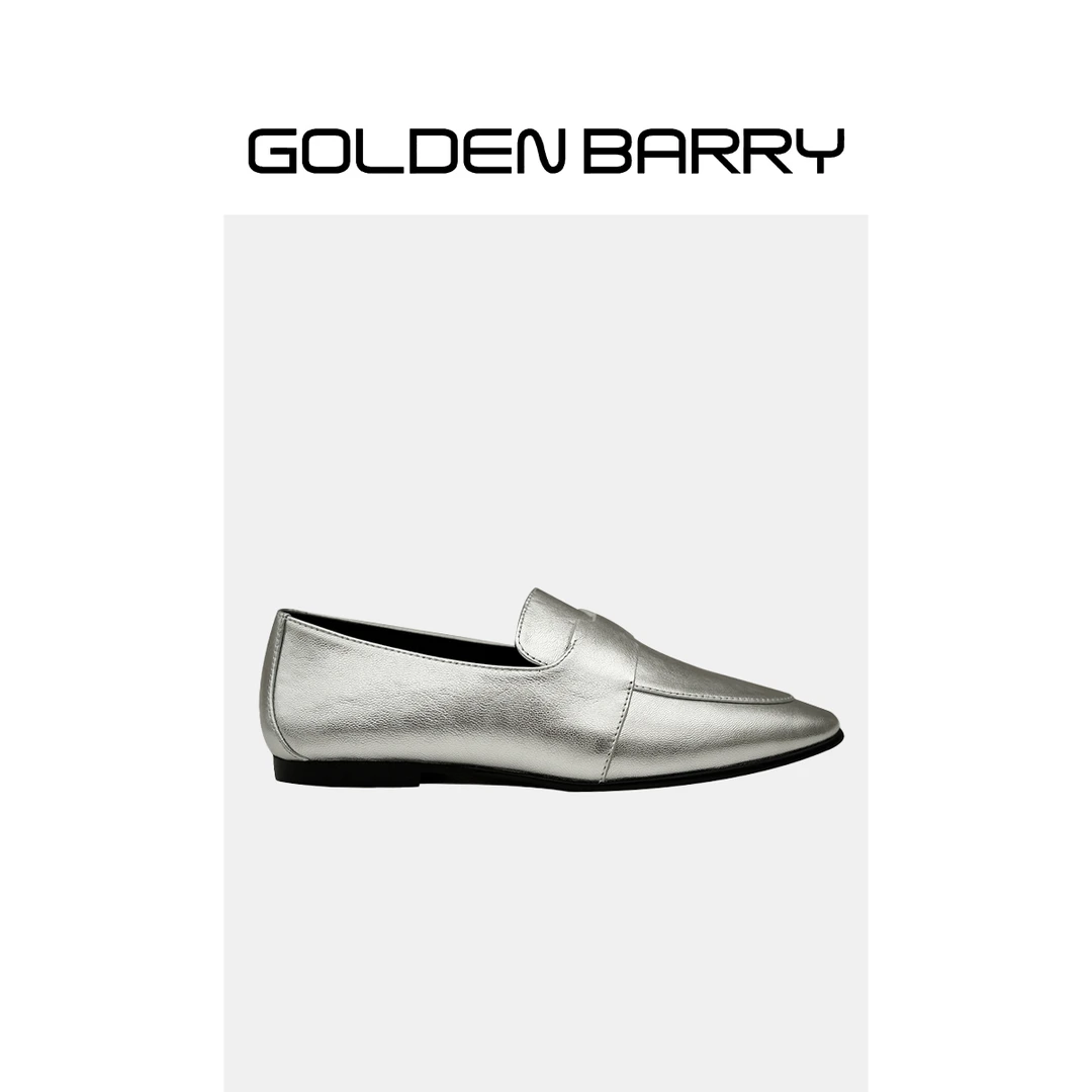 GOLDENBARRY|646031 时尚百搭潮流经典休闲英伦风复古平底乐福鞋