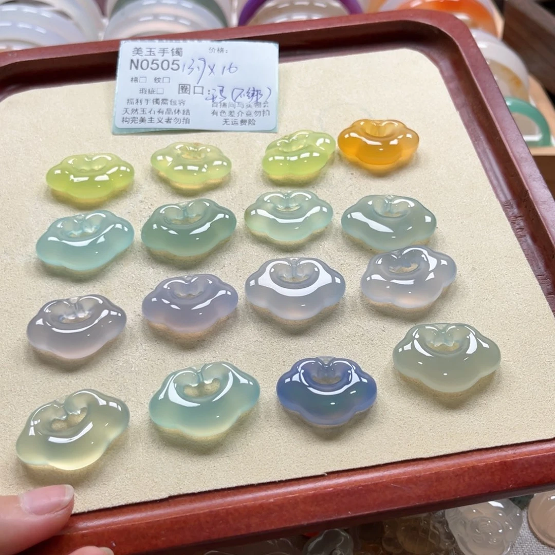 幸***窝玛瑙/玉髓手镯未镶嵌0505