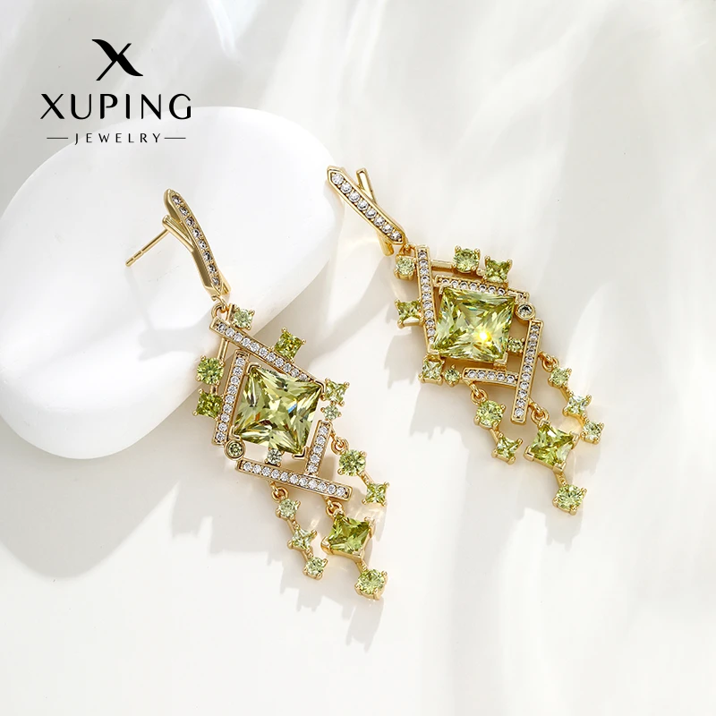 XUPING/旭平首饰 合金合成锆石耳饰 夏上新轻奢 GDX X000963511