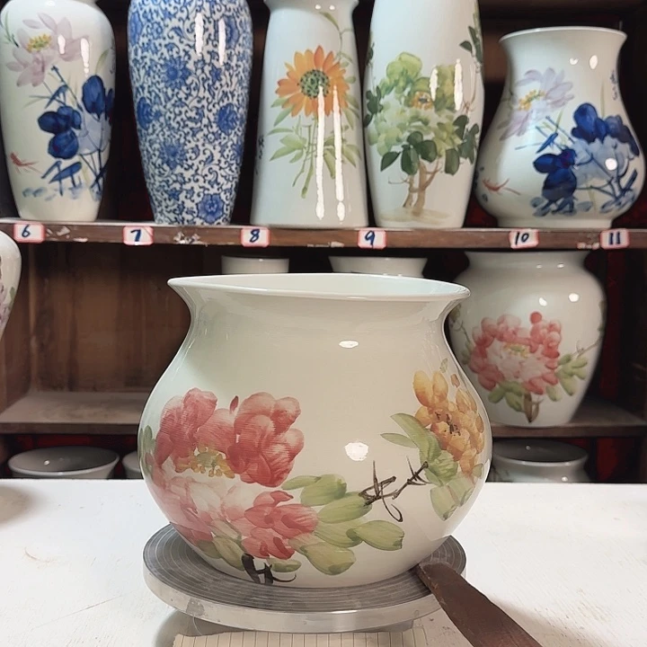 瓶钱袋子牡丹新款新款陶瓷