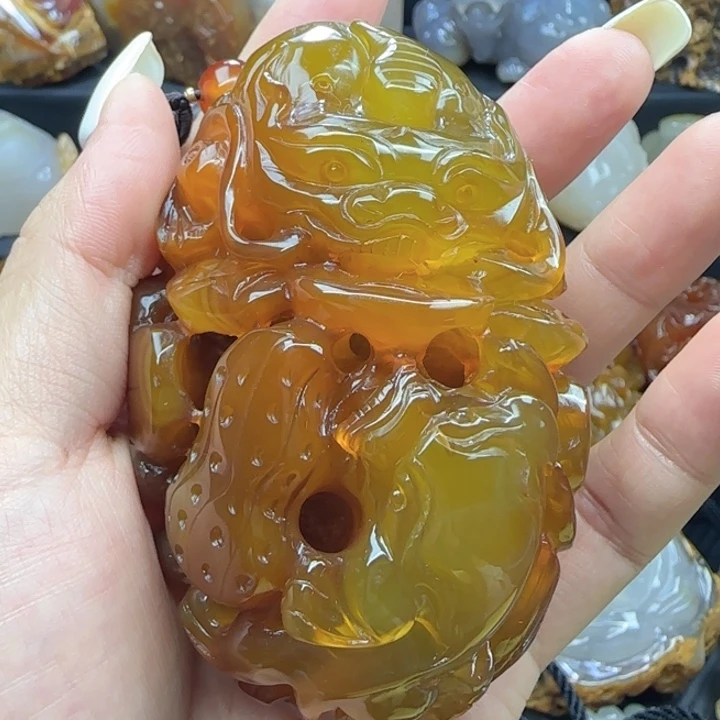 玛瑙/玉髓合金把件