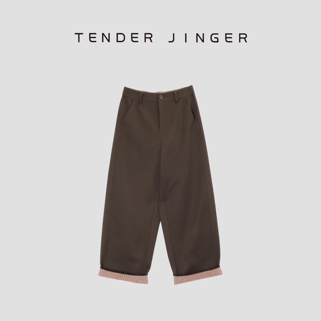 Tender Jinger宽松直筒显瘦休闲裤T53HAI41159