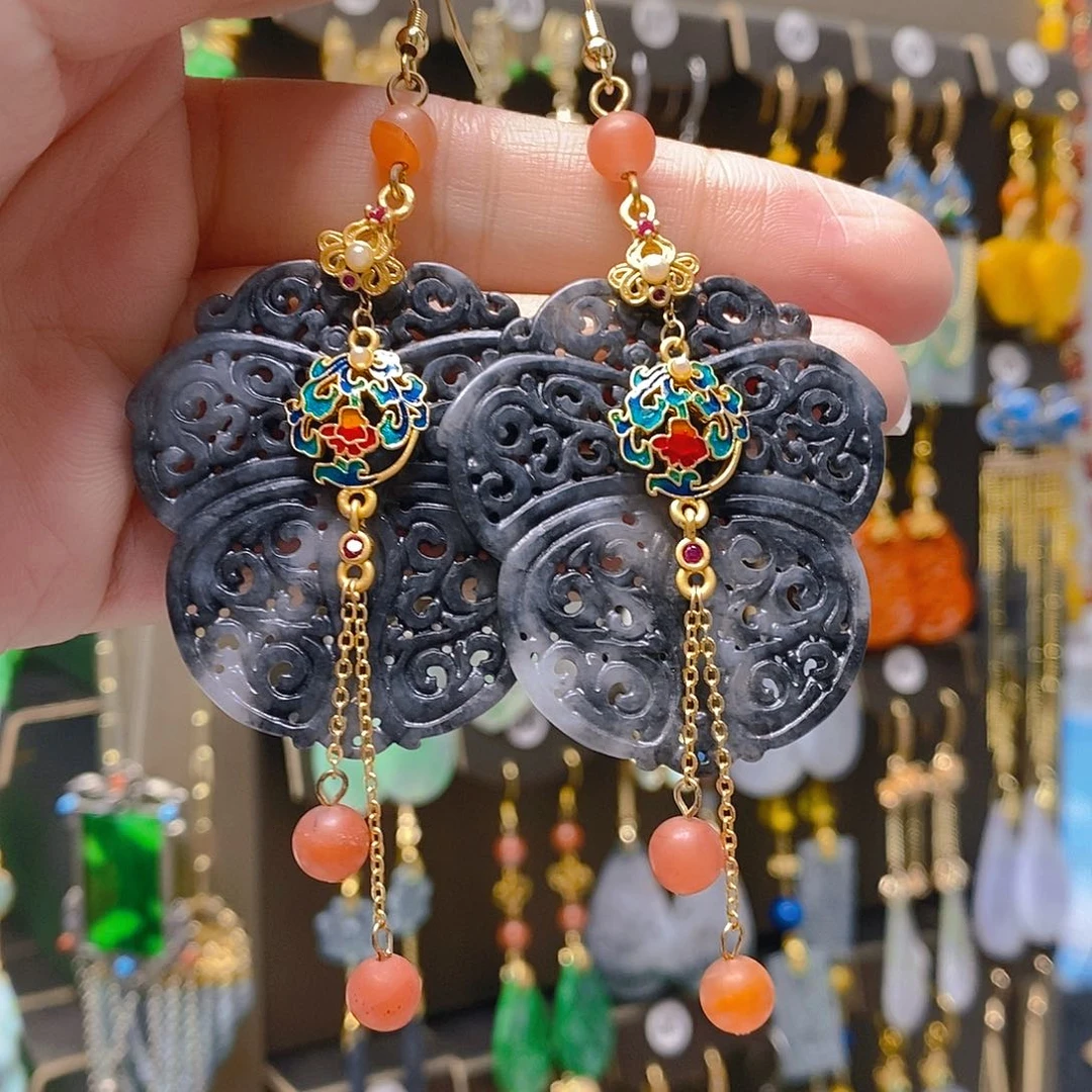 未镶嵌翡翠耳饰翡翠