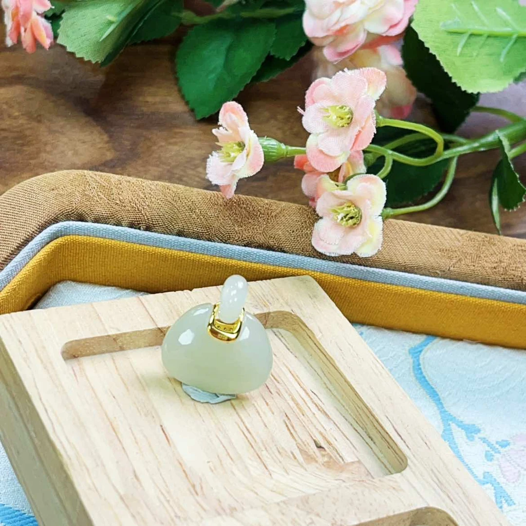 【产品部专享】S925银天然和田玉设计款吊坠多样性发一cg