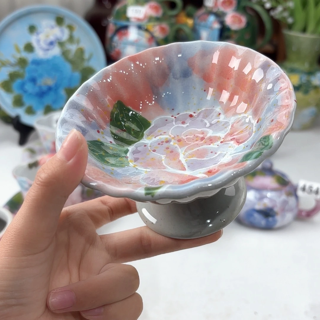 景德镇手绘高温釉下彩陶瓷茶具