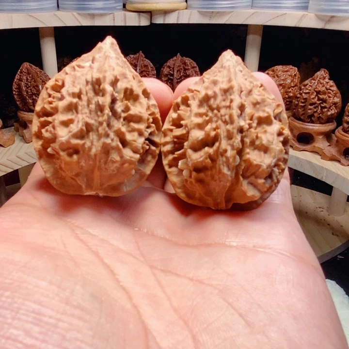 文玩核桃把件龙骨