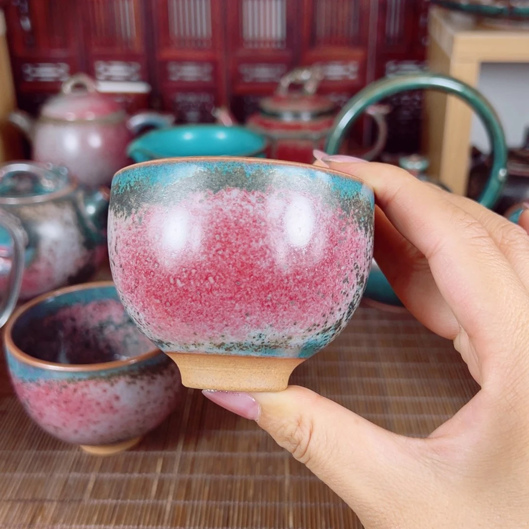 石**工翟群钧瓷 彩金釉神后原产地