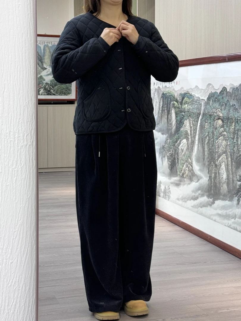 中老年德绒冬季棉袄加绒加厚内搭防寒外穿棉服中老年妈妈装休闲