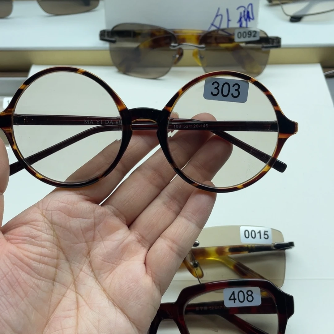 茶水晶复古圆 303