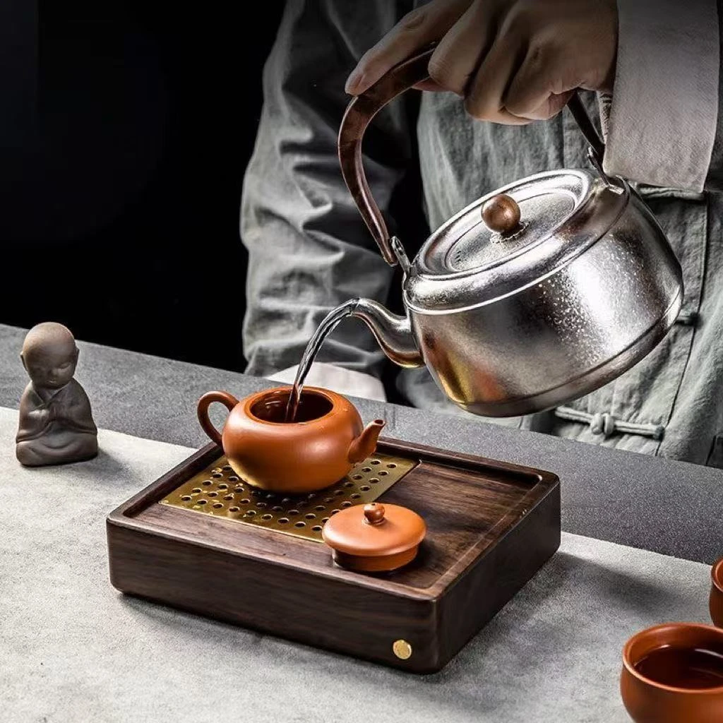 纯钛烧水壶1000ML电陶炉煮茶器家用办公泡茶壶燃气煤气煮茶壶