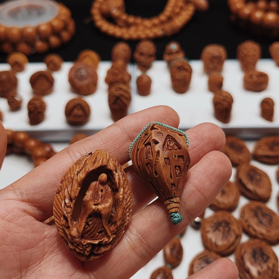 核桃手串/手链桃核手工雕刻工艺