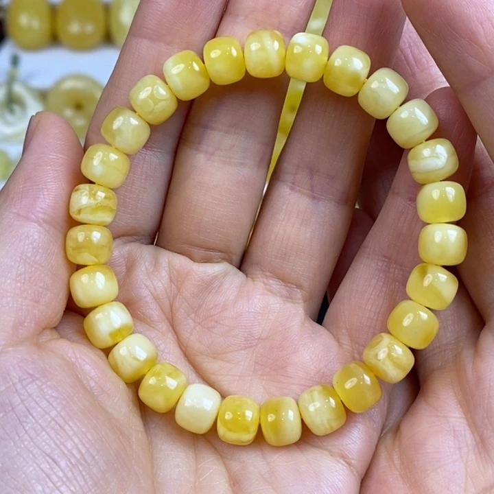 蜜蜡手链未镶嵌❥****ღ天然原矿假一赔十